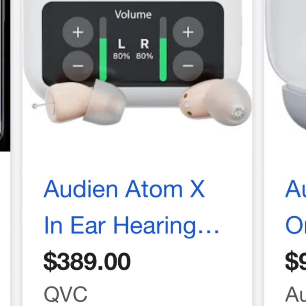 Audien Atom X Hearing Aids
